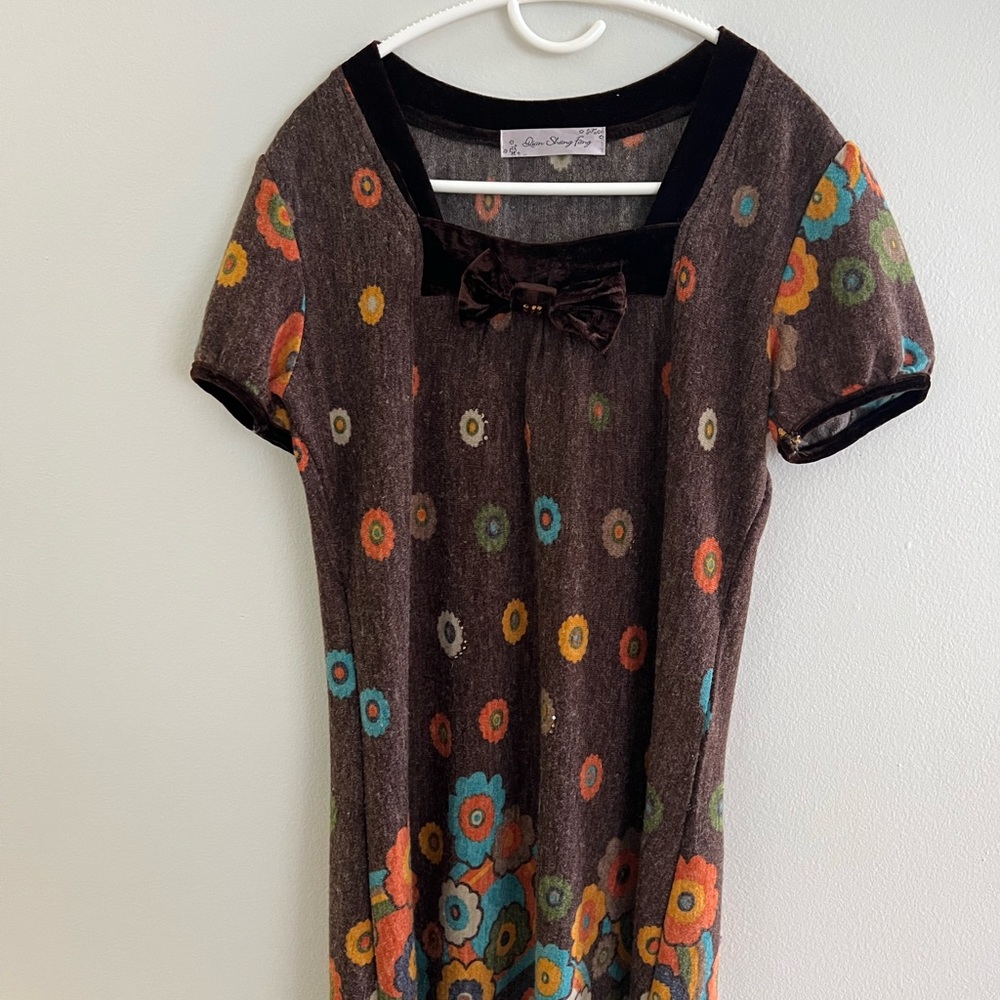 030- woollen cute dress